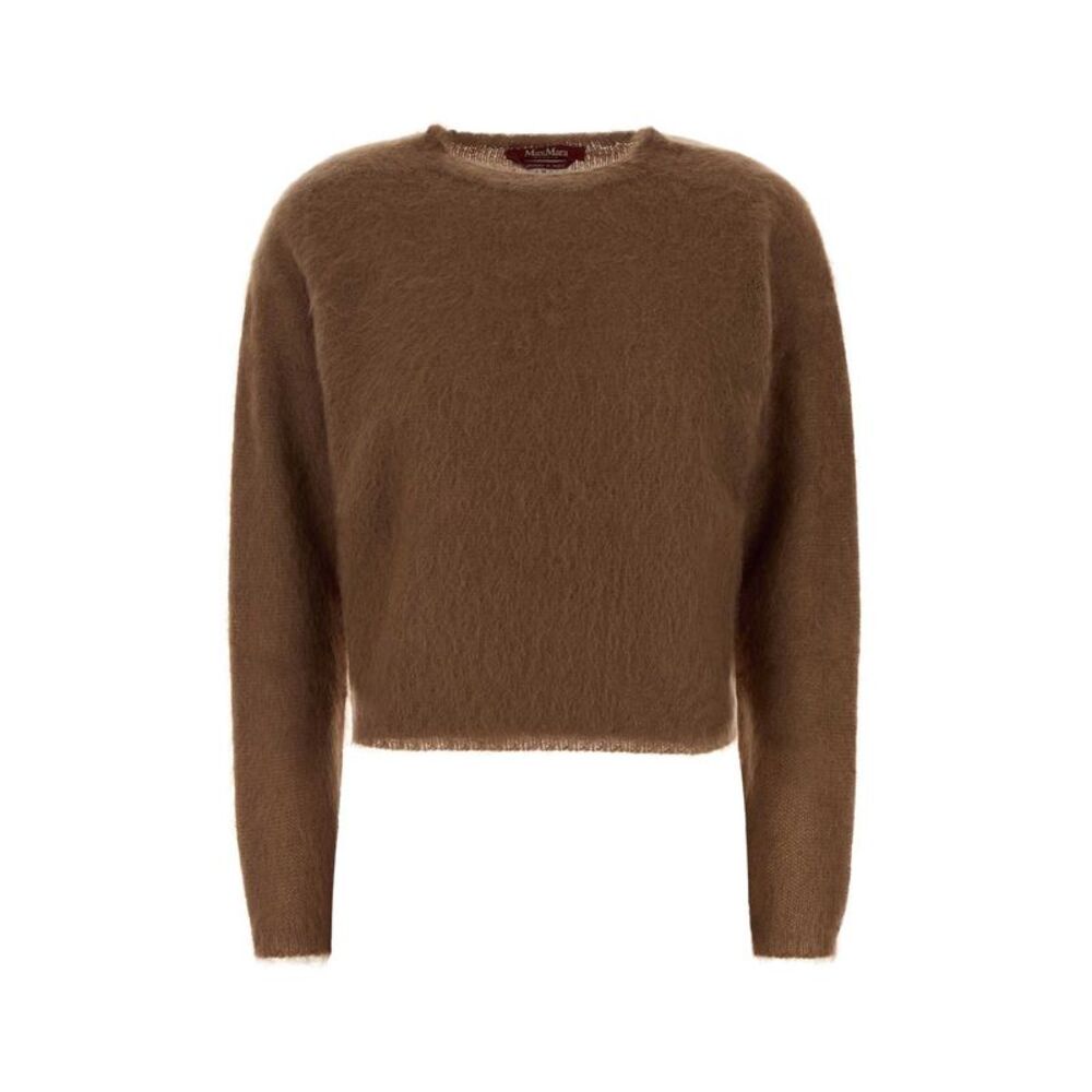 Mm Studio Women Brown Nylon Blend Campale Sweater